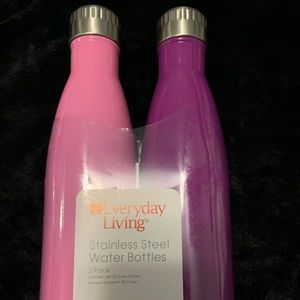 2 pack stainless steel 16.4 fl oz bottles